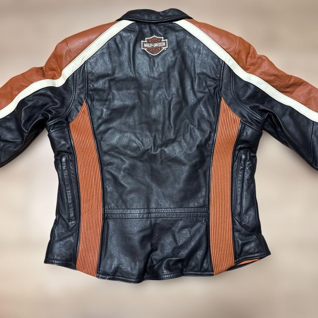 HARLEY-DAVIDSON レザージャケット M 黒 茶色