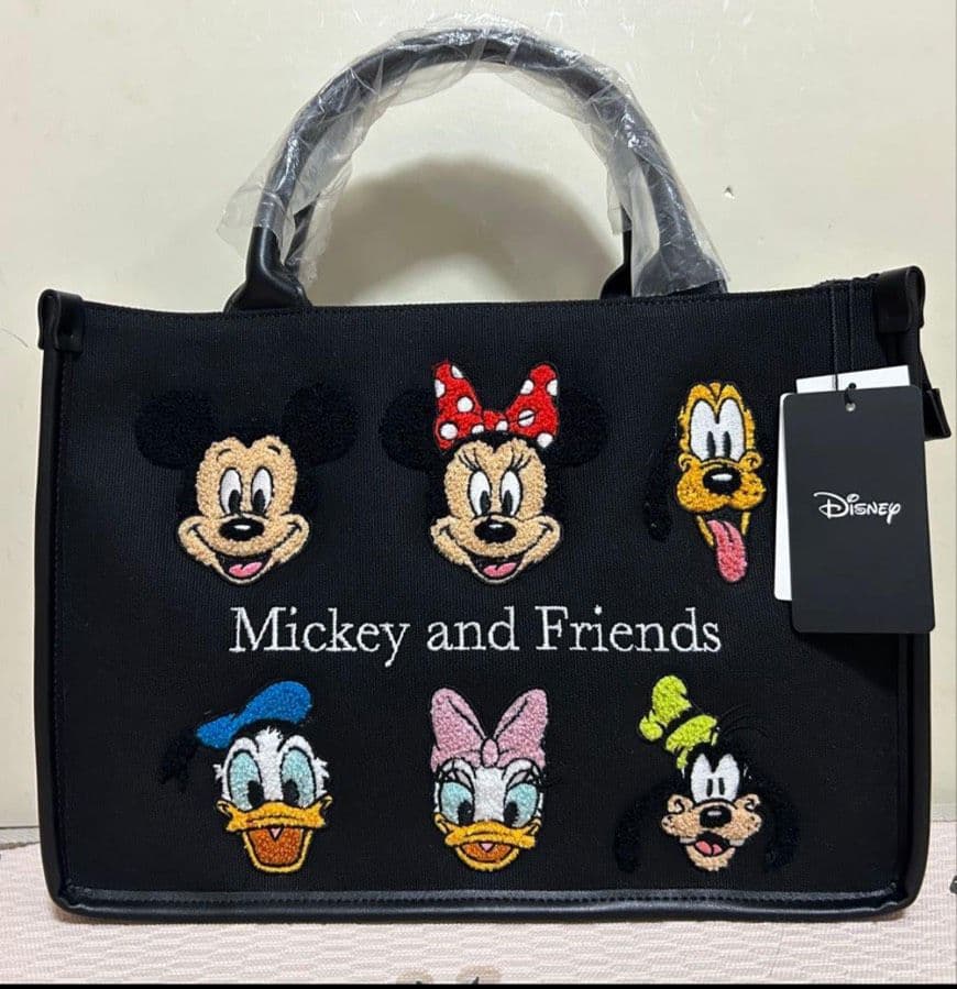 ディズニー　アリーム　トートバッグ　刺繍　ハンドバッグ