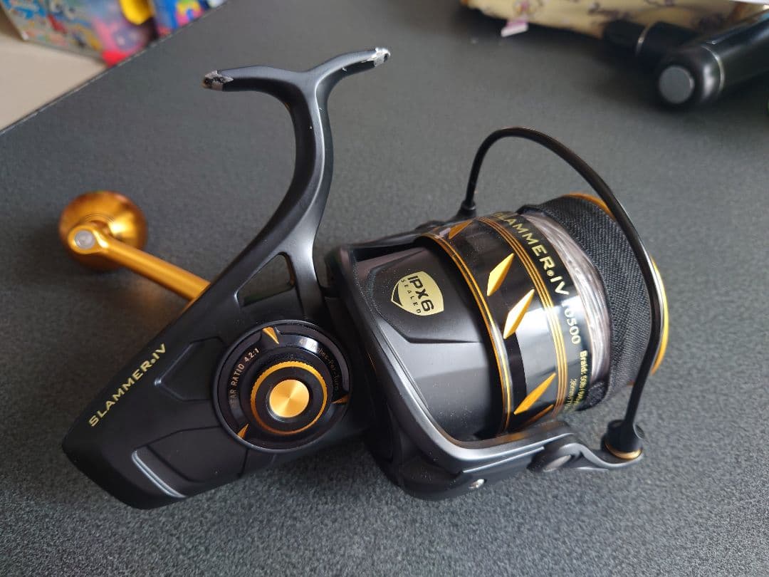 スラマー4 10500番 ＋　pe12号　300m