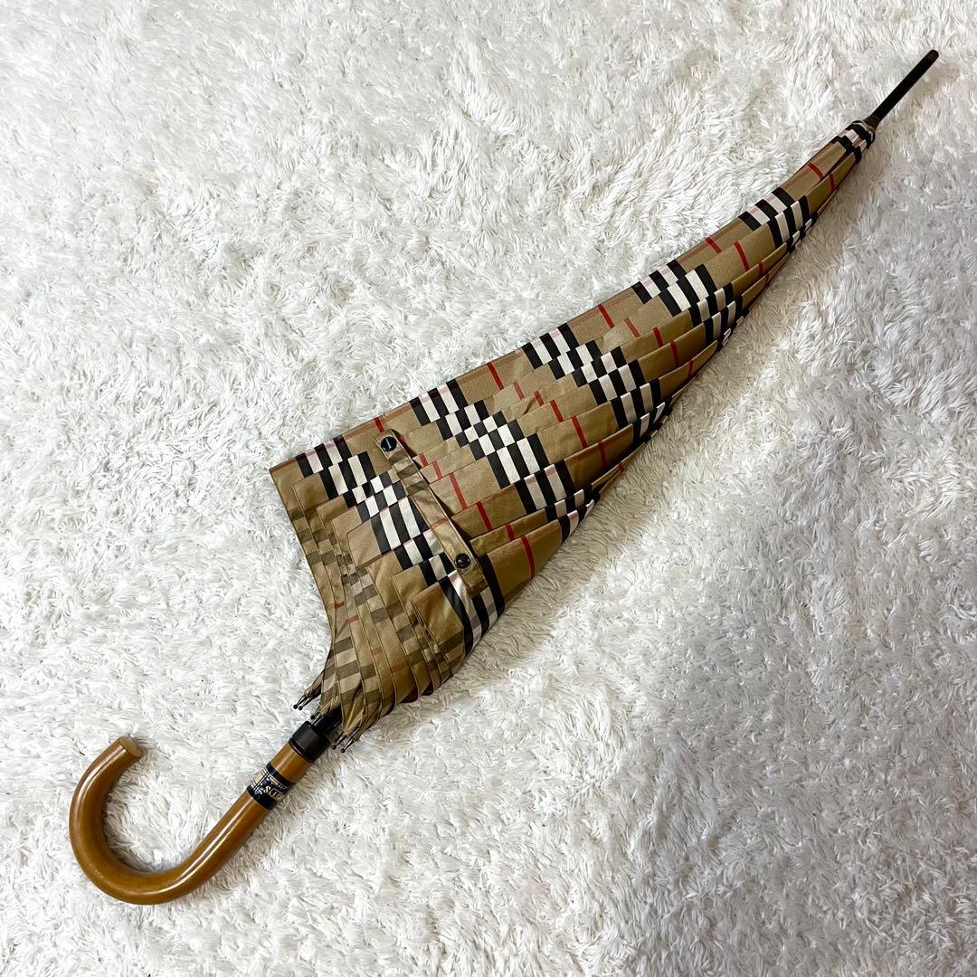✨美品✨Burberry バーバリー 長傘 雨傘 ノバチェック