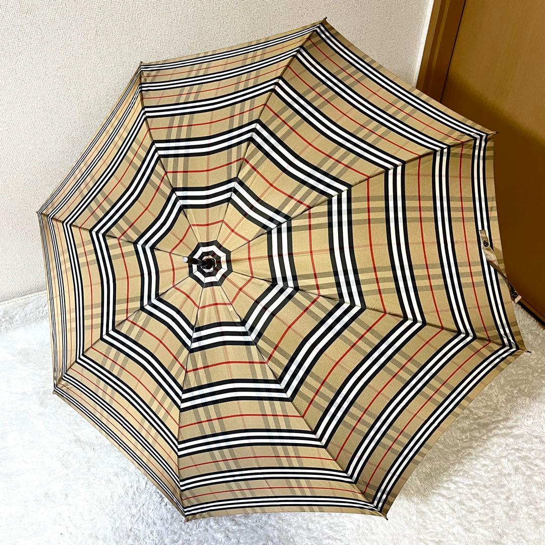 ✨美品✨Burberry バーバリー 長傘 雨傘 ノバチェック
