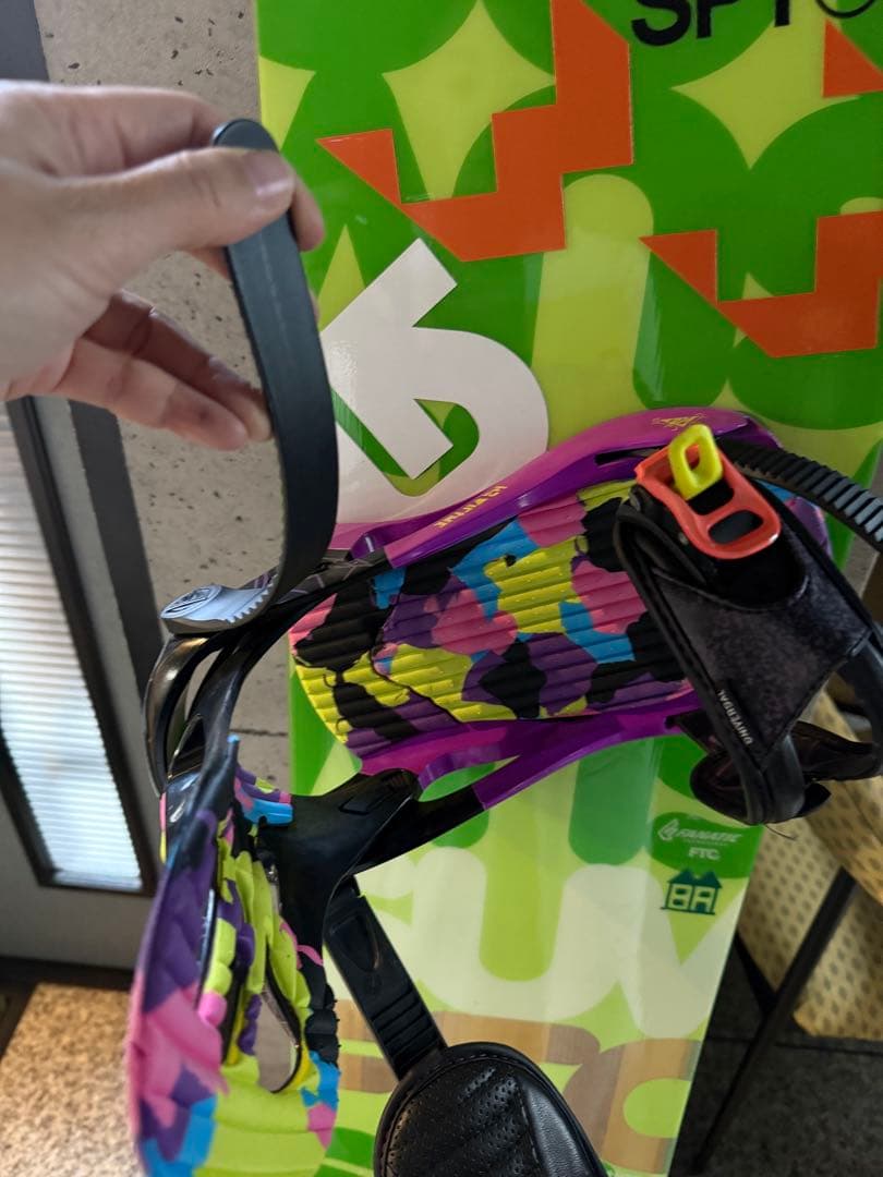 スノーボード カラフルデザイン K2 バインディング付き　146