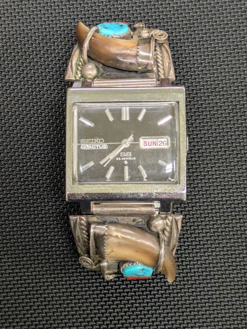 ナバホ族アーティスト作腕時計ベルト