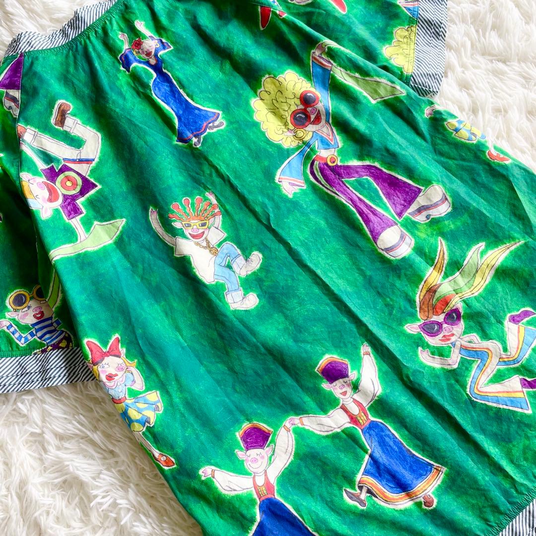 美品✨希少　アルベロベロ　チュニック　ワンピース　ブタ　洗える　現行