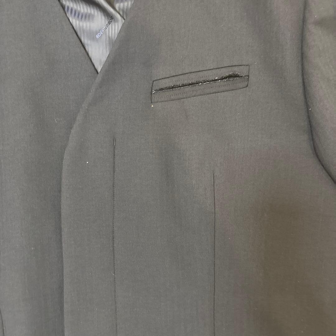 ADERERROR ネイビー ノーカラー ジャケット