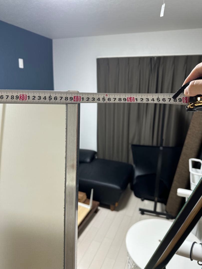 キャスター付きスタンドミラー 約160cm