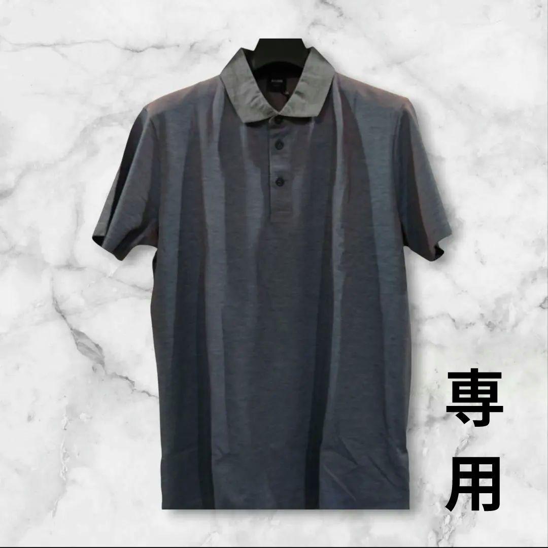 新品未使用タグ付 HUGO BOSS ポロシャツ ブルー/オレンジ色調交差