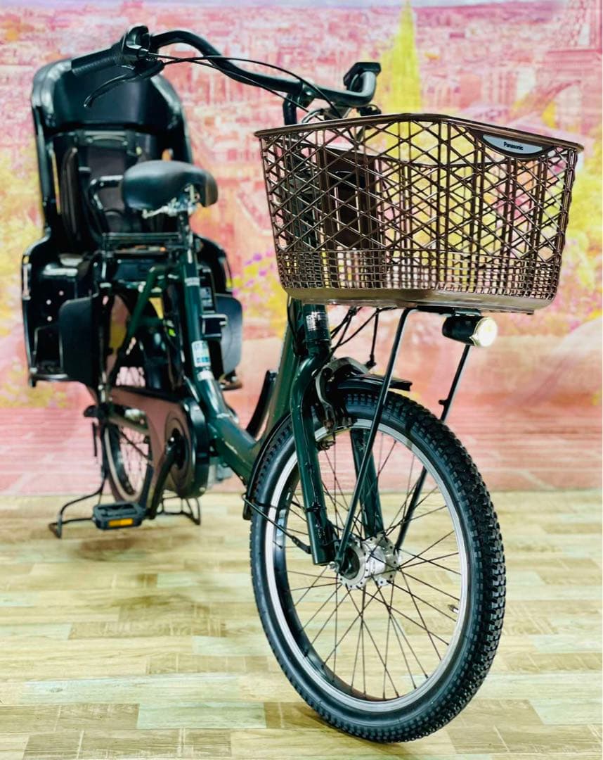 K0765 電動自転車パナソニック ギュット 子供乗せ 20インチ 送料無料