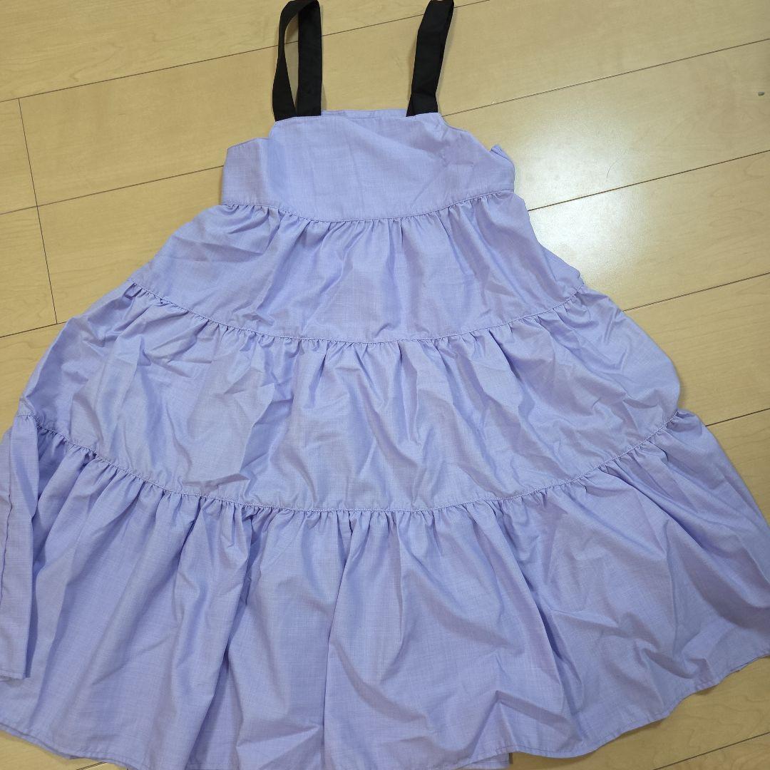 本日のみお値下げ　アナスイミニ　ラベンダー スカート ワンピース 150
