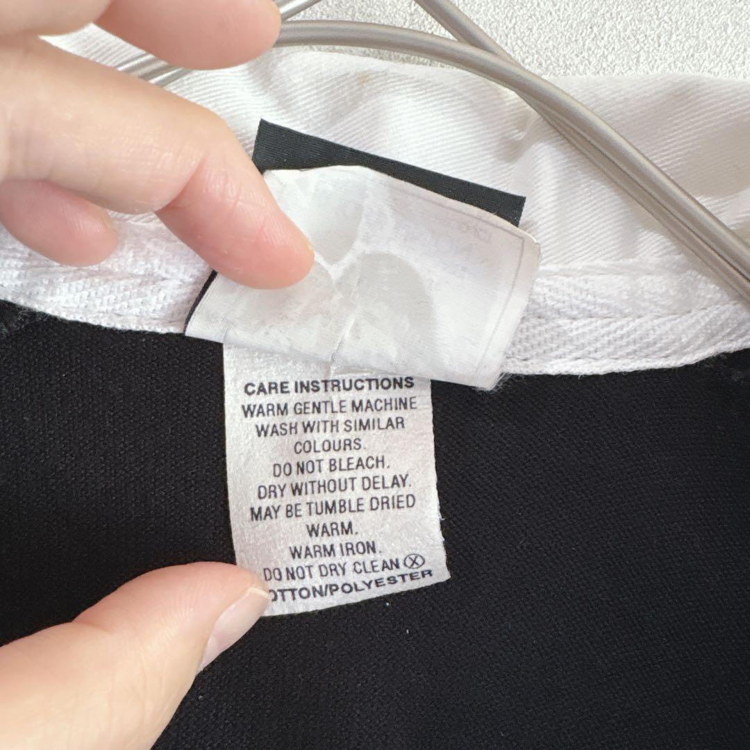 【希少】90s カンタベリー　ALL BLACKS ラガー シャツ S ブラック