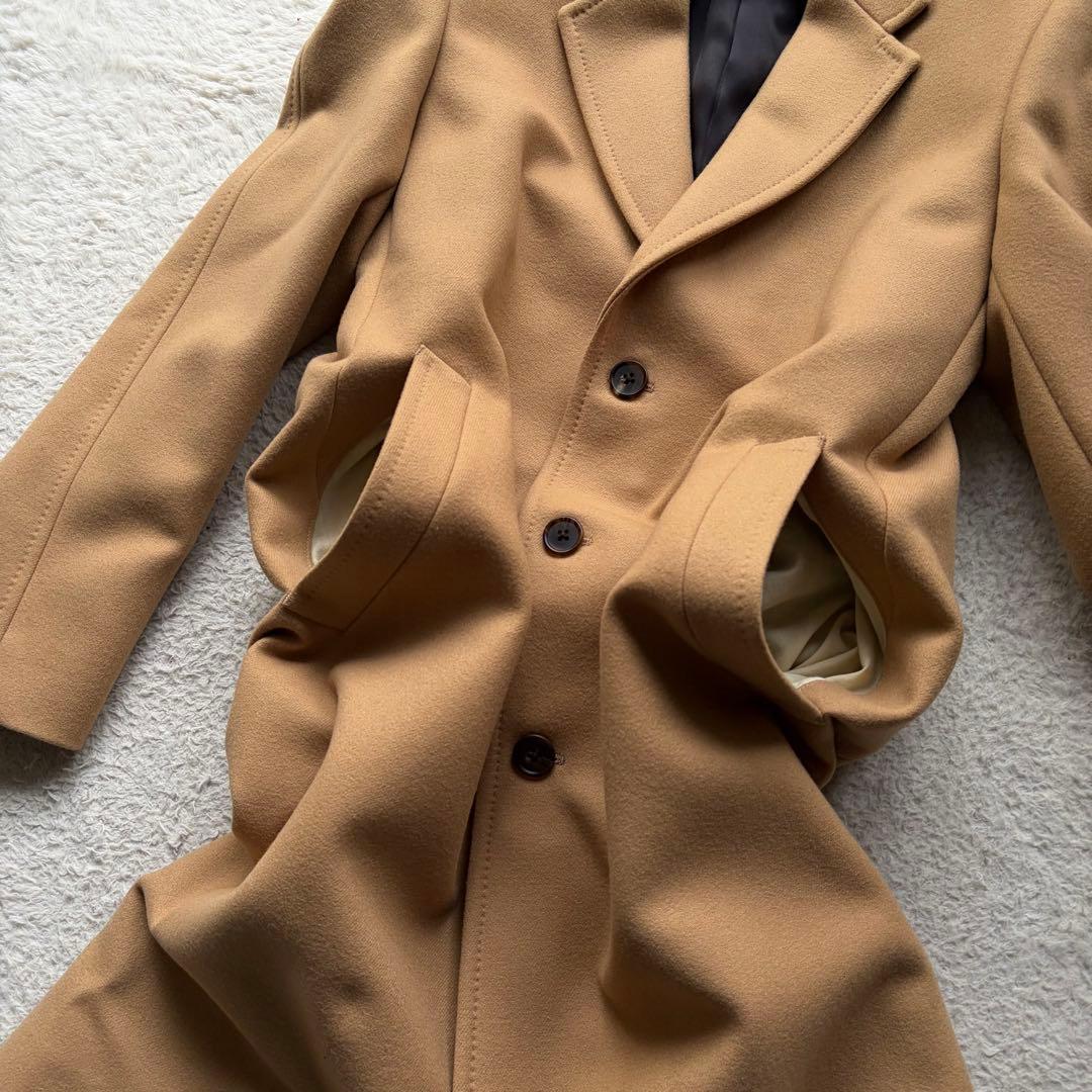 【極美品】ポールスミス チェスターコート ウール100% M キャメル 18AW