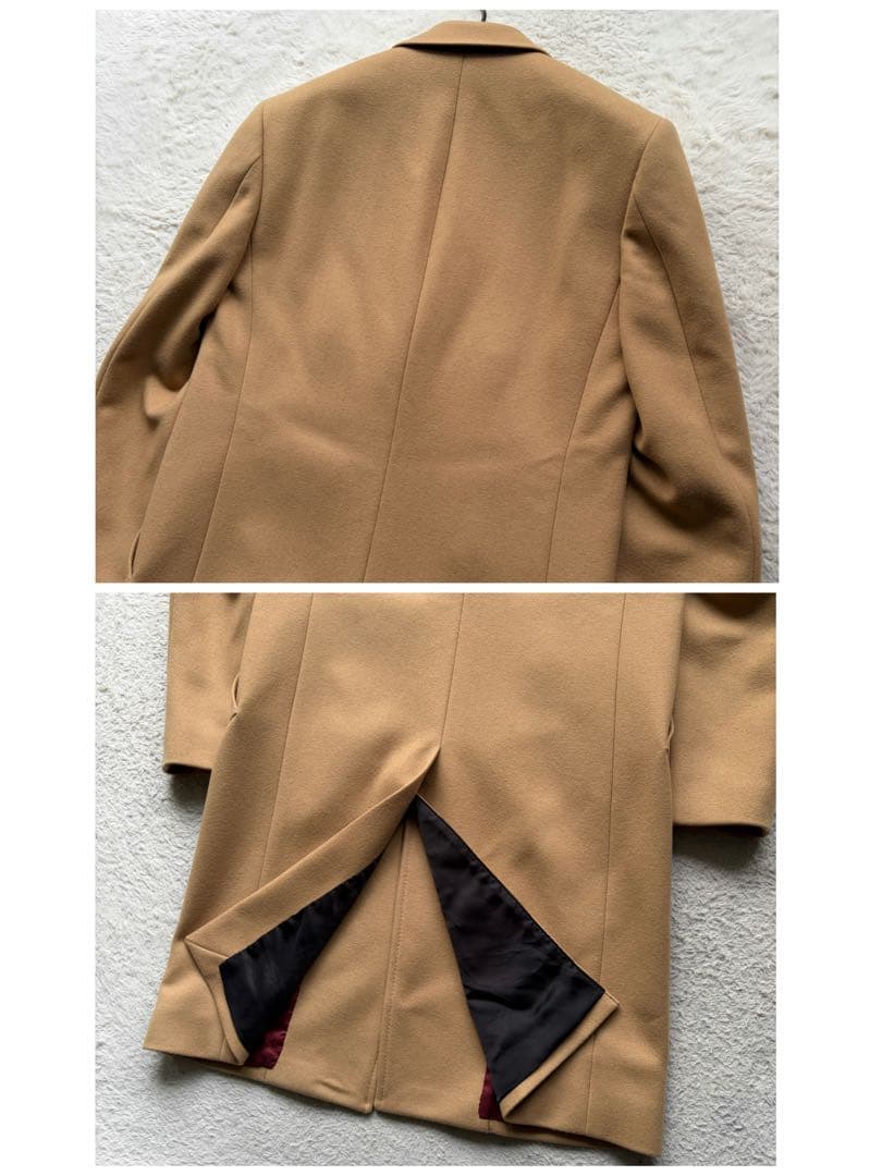【極美品】ポールスミス チェスターコート ウール100% M キャメル 18AW