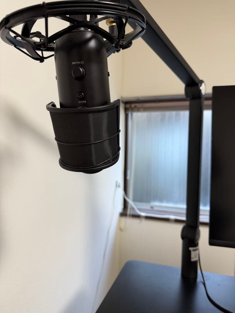 【Blue Yeticaster】配信用マイク アーム ポップガード セット