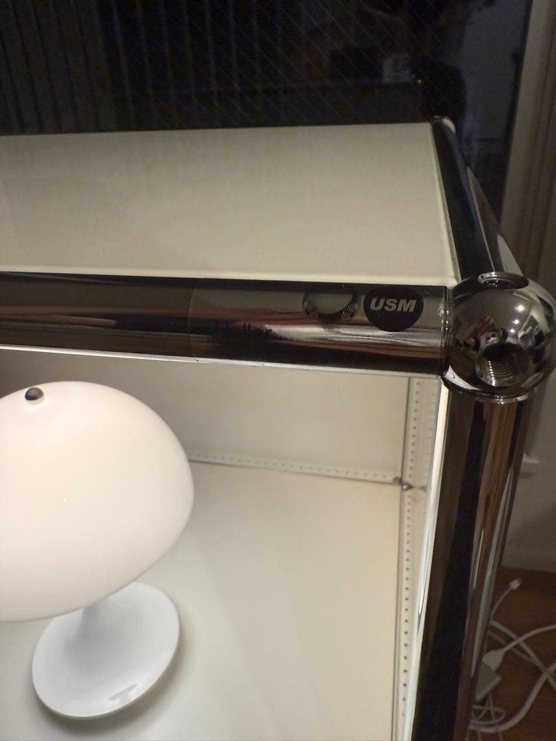 【美品】 USMハラー Haller 2段シェルフ ホワイト 即納