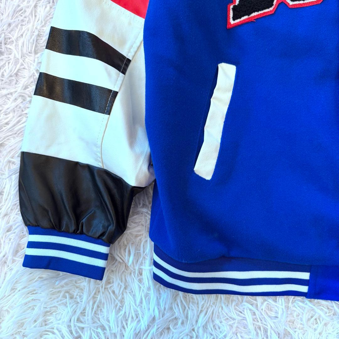 Ryouhei様 スターター NBA ブルズ 派手 レザー 切替 スタジャン