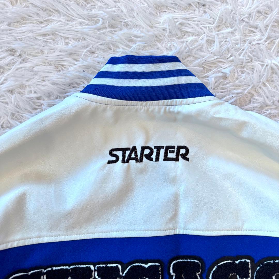 Ryouhei様 スターター NBA ブルズ 派手 レザー 切替 スタジャン