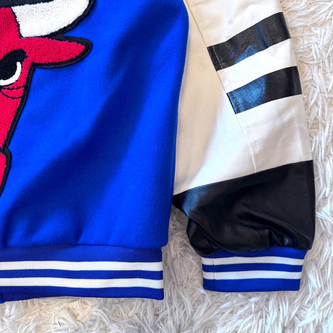 Ryouhei様 スターター NBA ブルズ 派手 レザー 切替 スタジャン