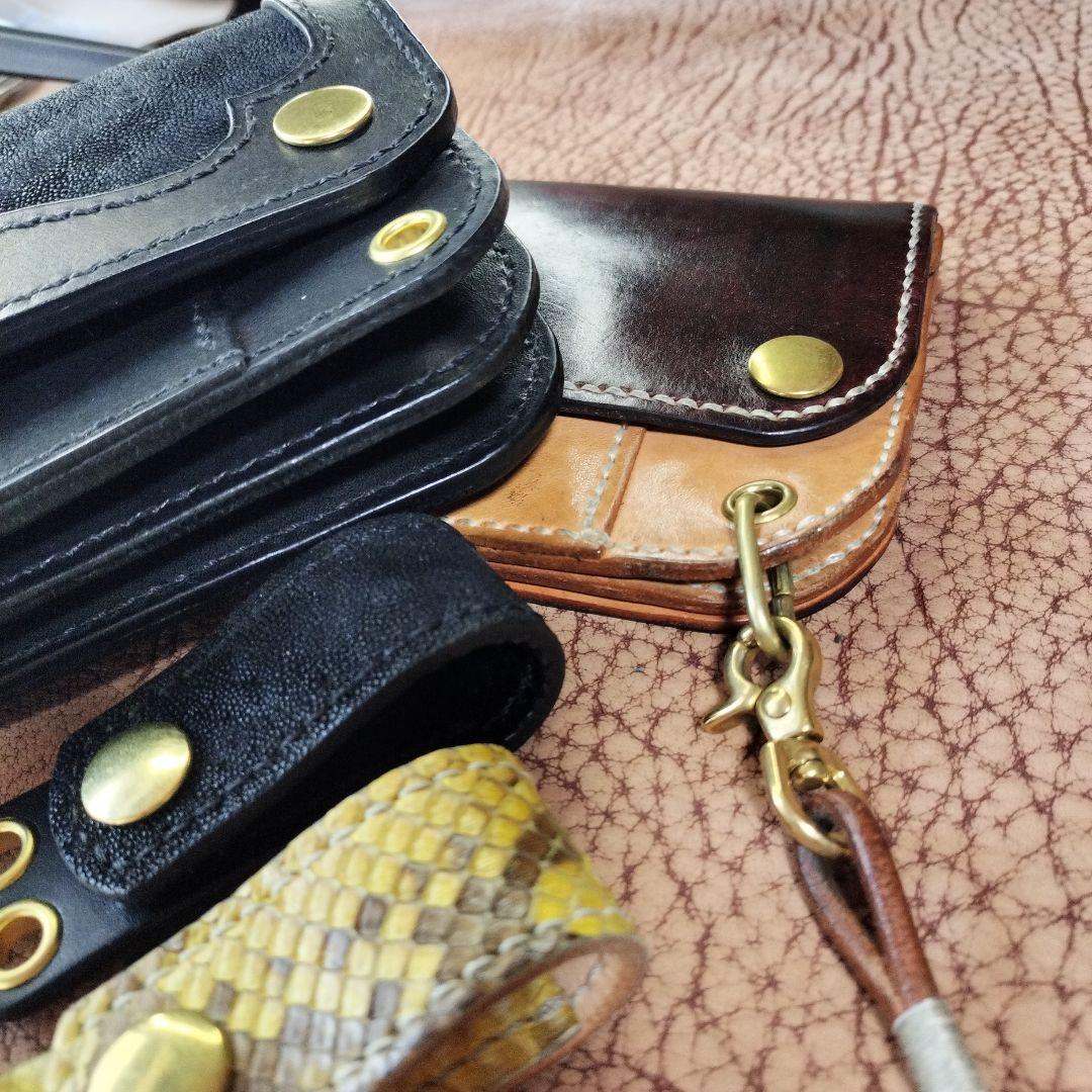 エレファントレザー！トラッカーウォレット 黒象