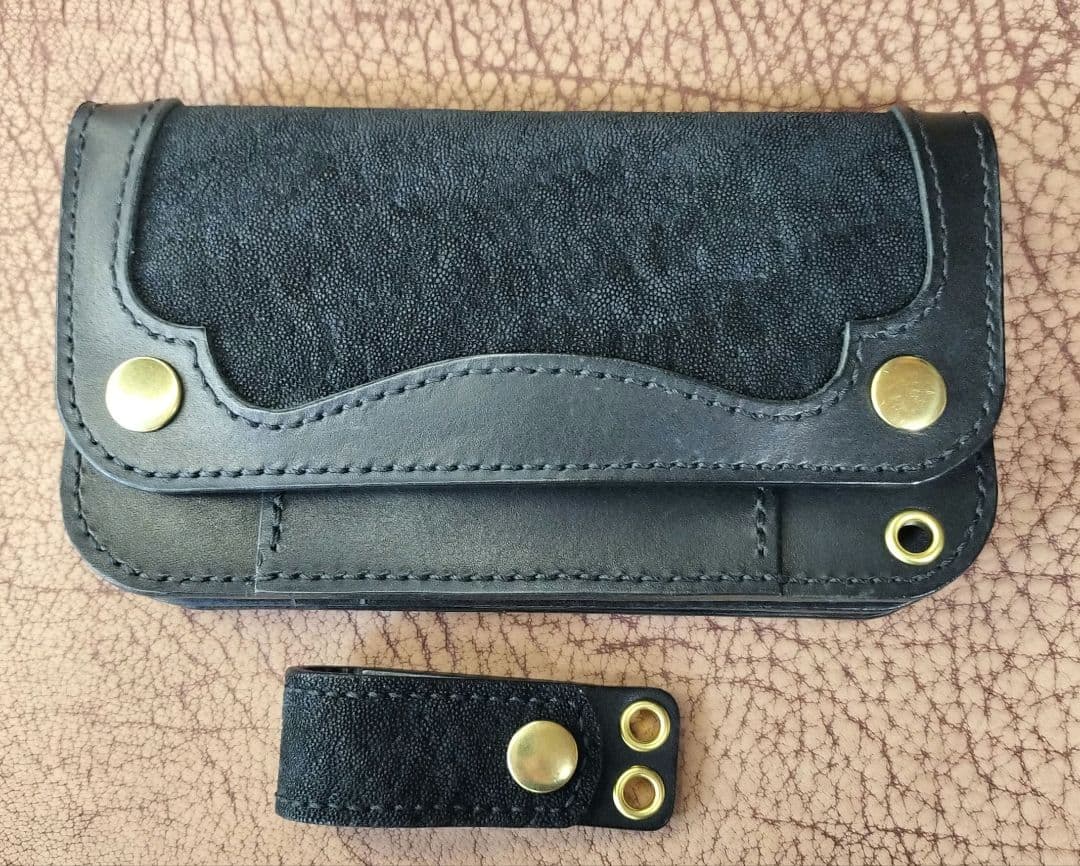 エレファントレザー！トラッカーウォレット 黒象