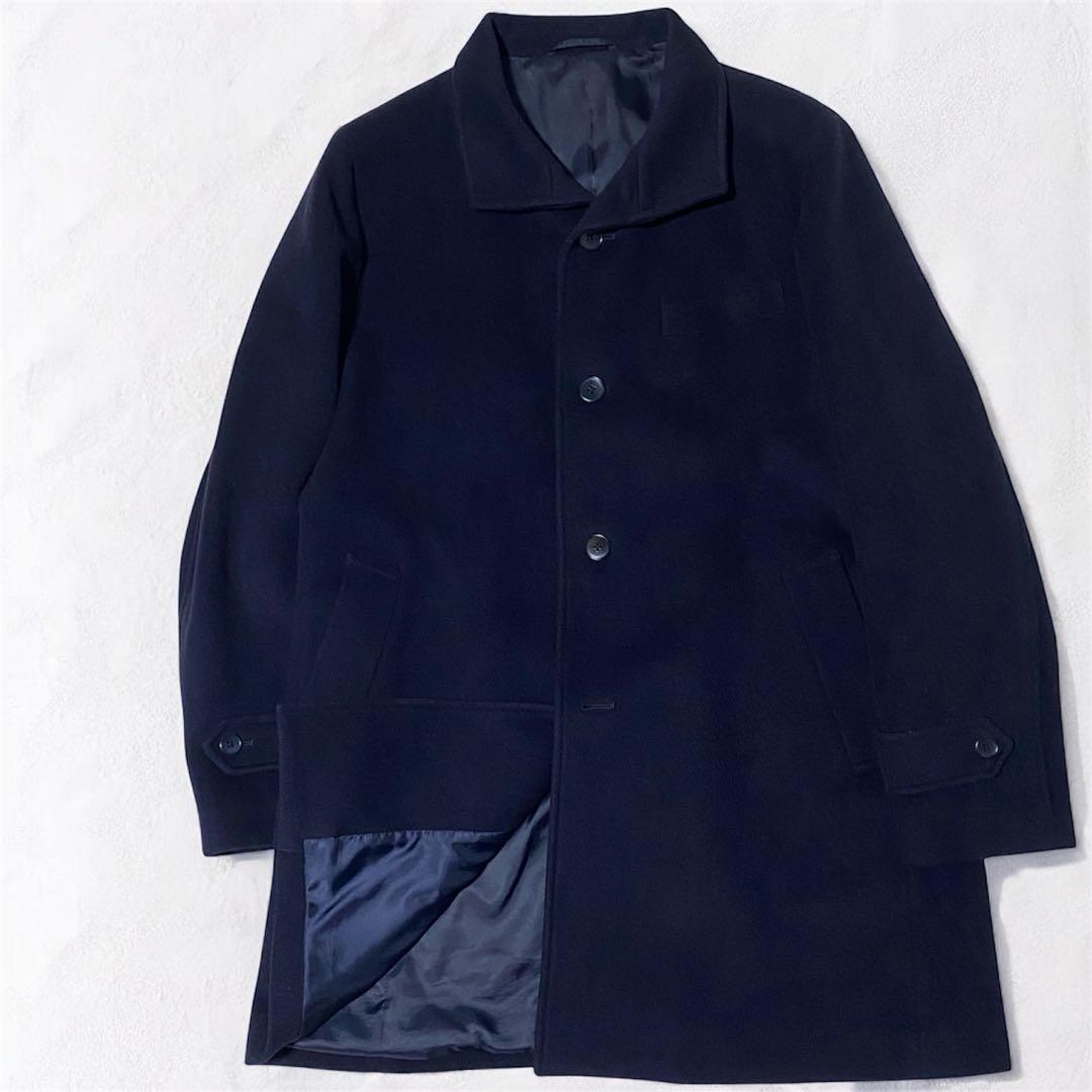 美品❤️ユナイテッドアローズ スタンドカラーコート カシミヤ×シルク混 2way