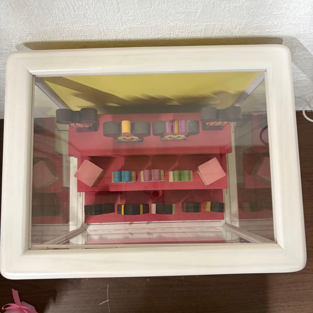 寺222 【美品】KIDEA ミッキー ミニー 雛人形セット ケース付き 積み木