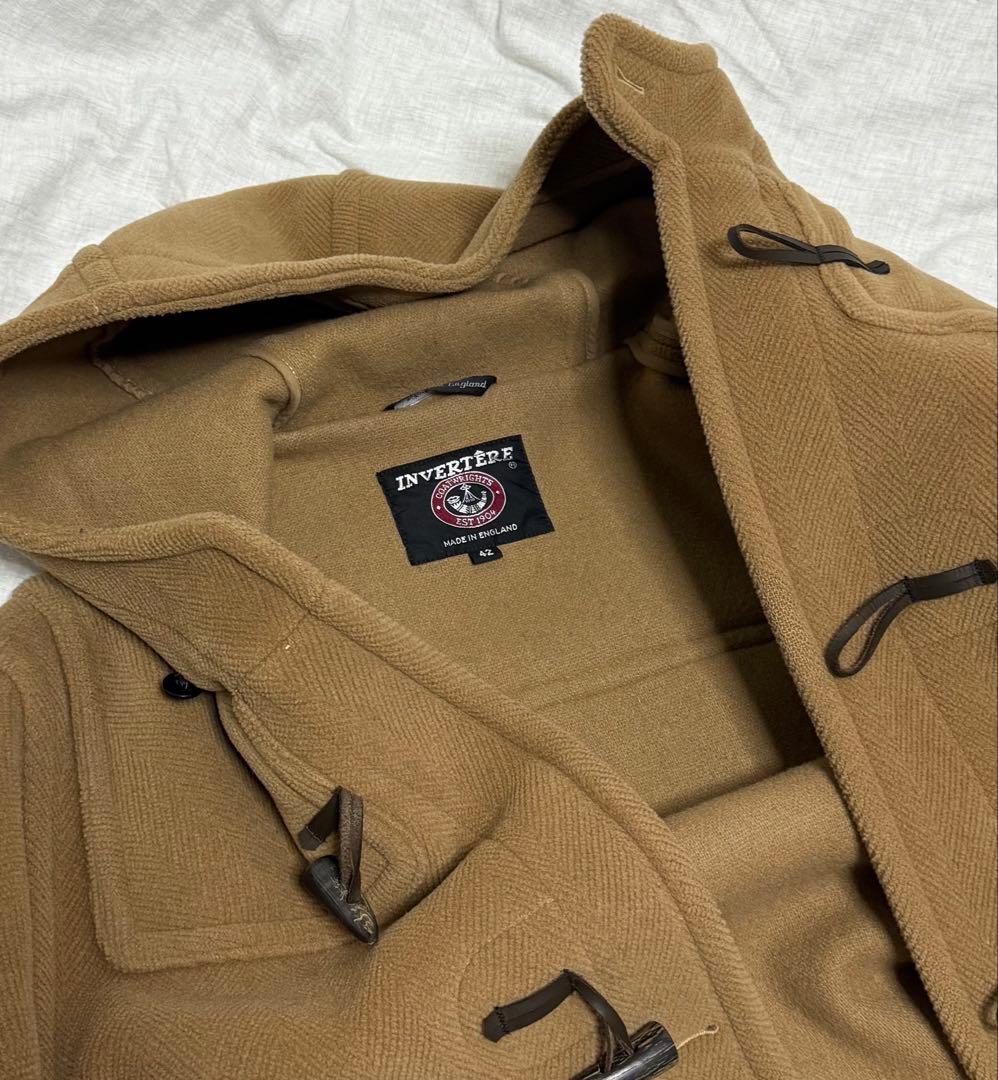インバーティア　ベージュ ダッフルコート　サイズ42