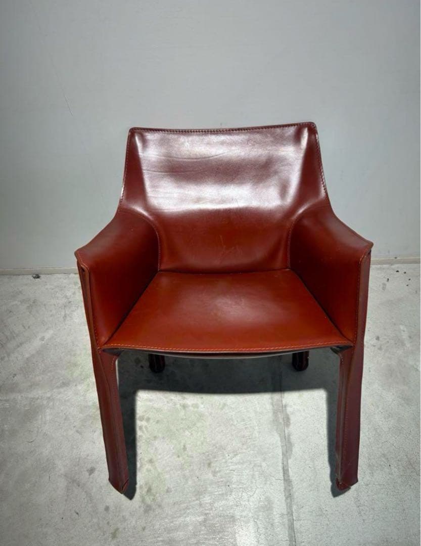 美品 カッシーナ cab413 アームチェア 本革　ヴィンテージ