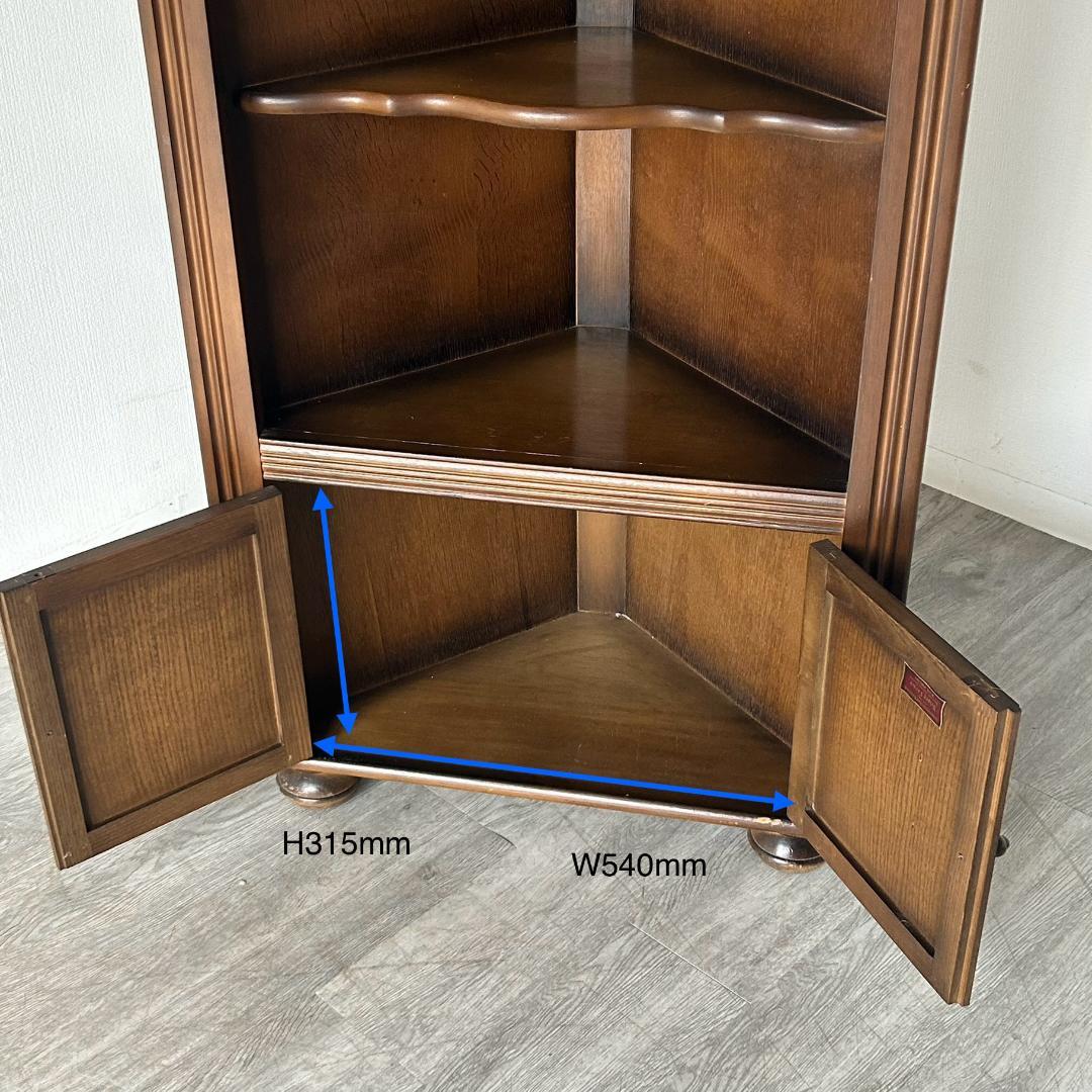 イギリス アンティーク　家具 コーナーキャビネット　295A