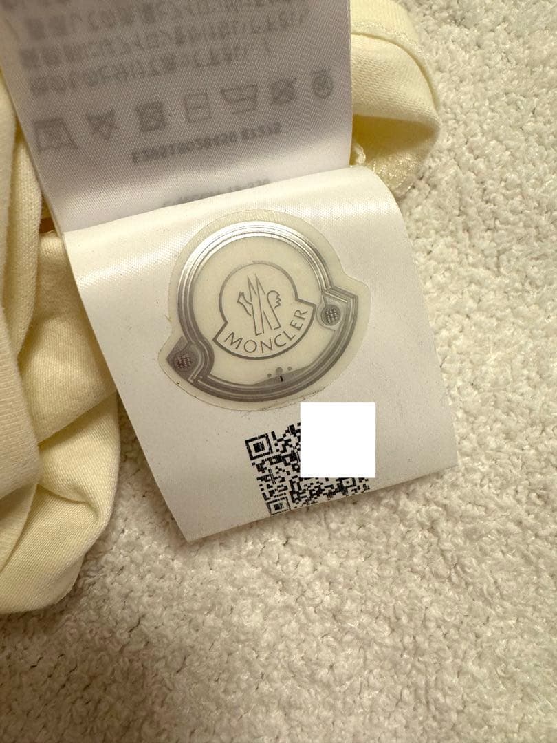 【新品】MONCLER モンクレール ベビー ロングTシャツ クリーム色