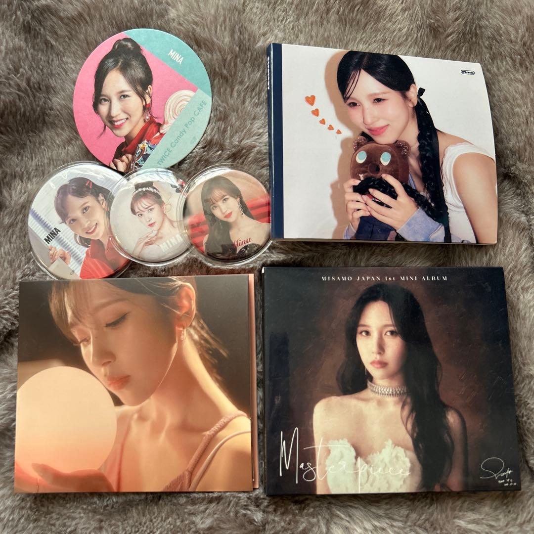 TWICE ミナ　コースター、缶バッジ、アルバムセット