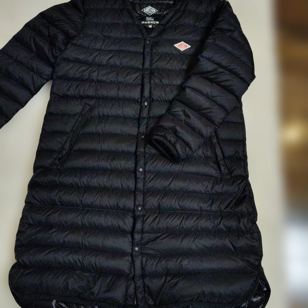 美品ＤANTONダントンインナーダウンノーカラーサイズ38