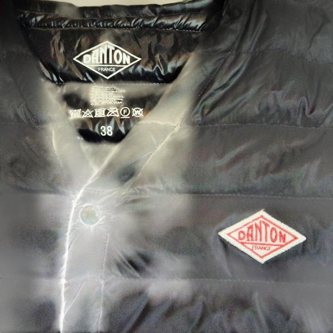 美品ＤANTONダントンインナーダウンノーカラーサイズ38