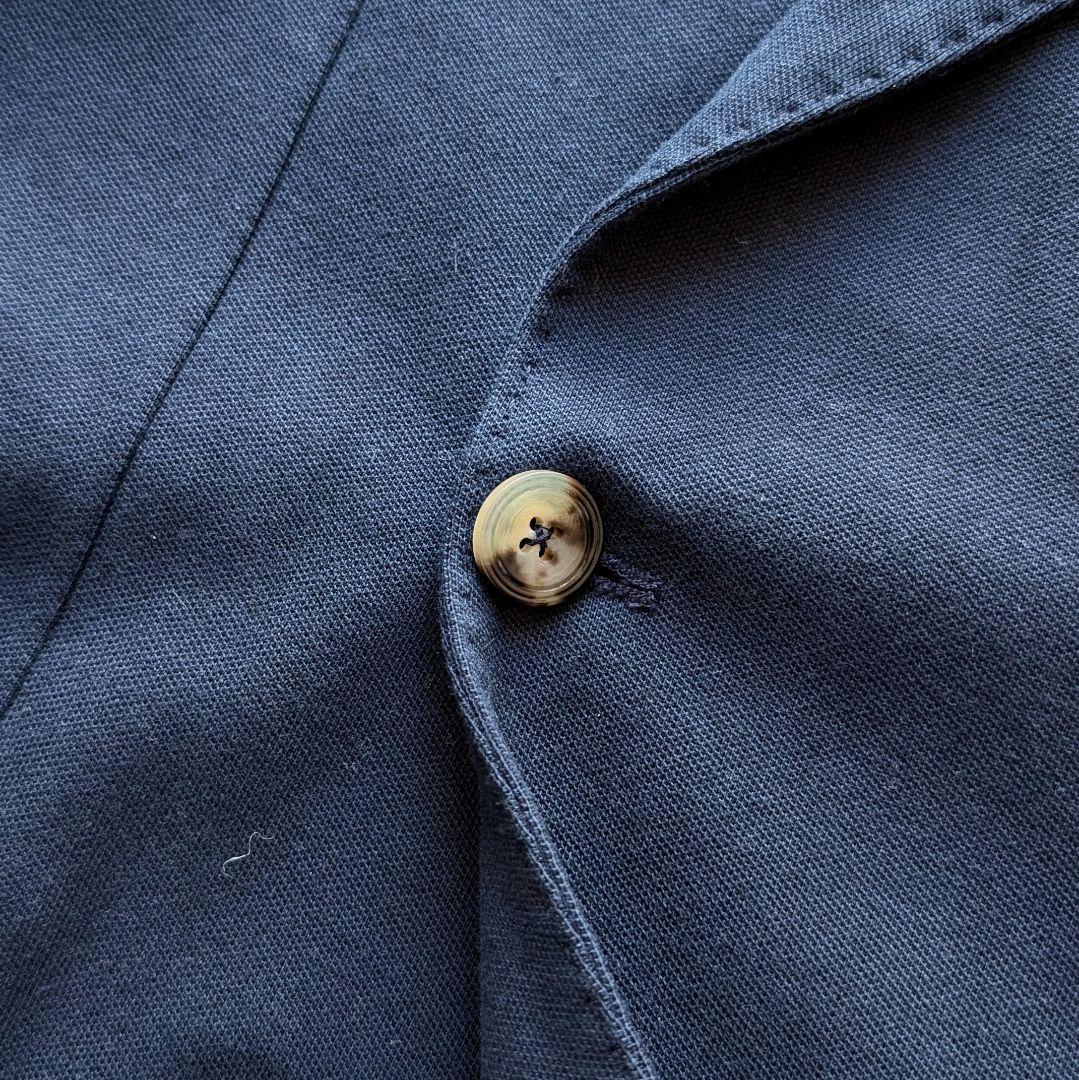 CIRCOLO1901 鹿の子 ネイビー ジャージージャケット ダブル 46