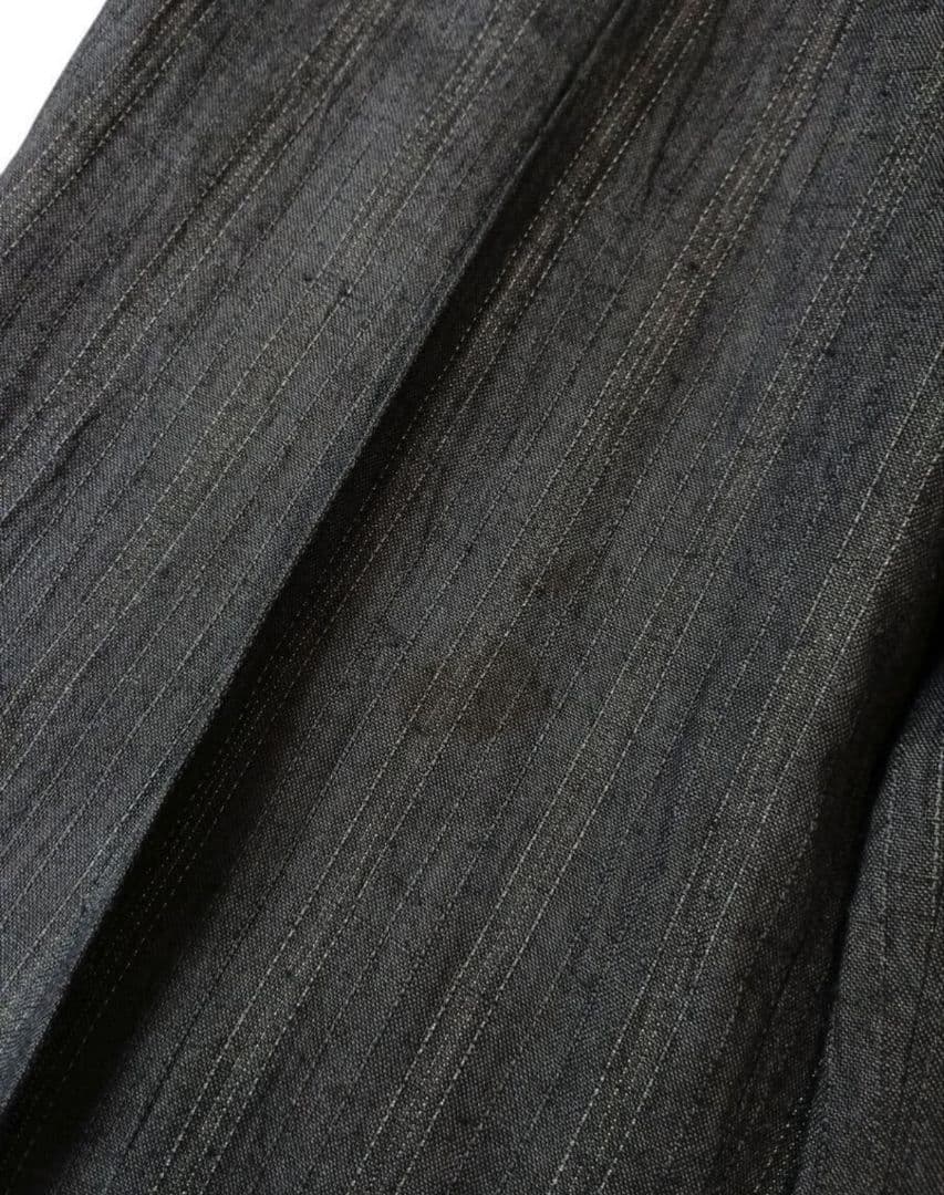 80s コムデギャルソンオム　多重ステッチスラックス　ワイド　リネン　サンプル