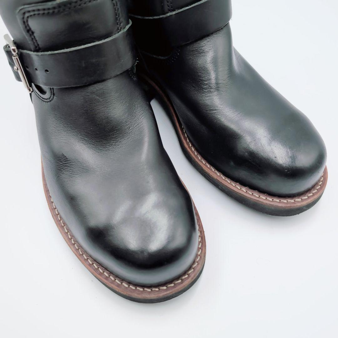 【良品】Hawkins　40015 スチールトゥ　エンジニアブーツ　黒　25cm