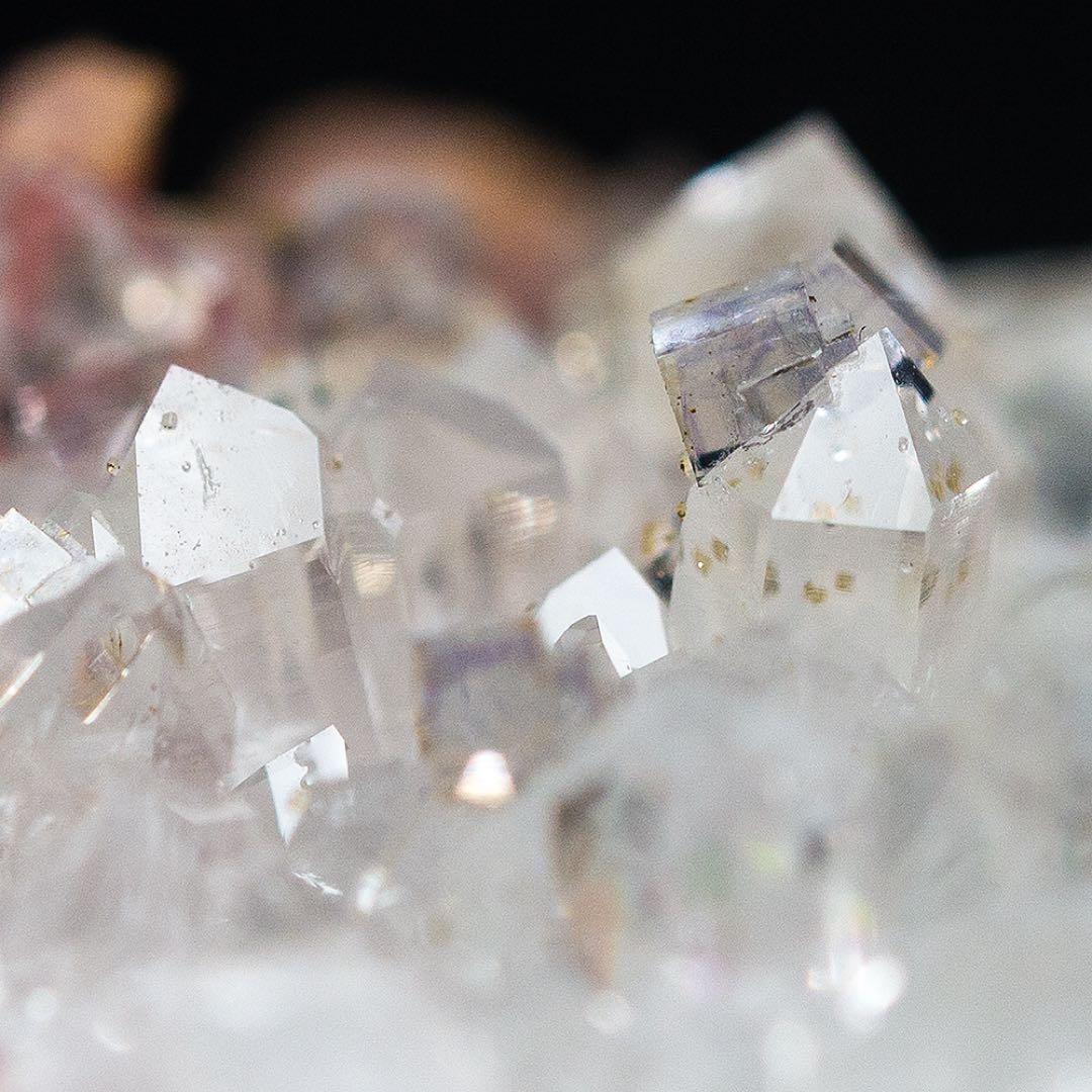 中国 ロードクロサイト フローライト 天然石 原石 鉱物標本 鉱石 蛍石 713