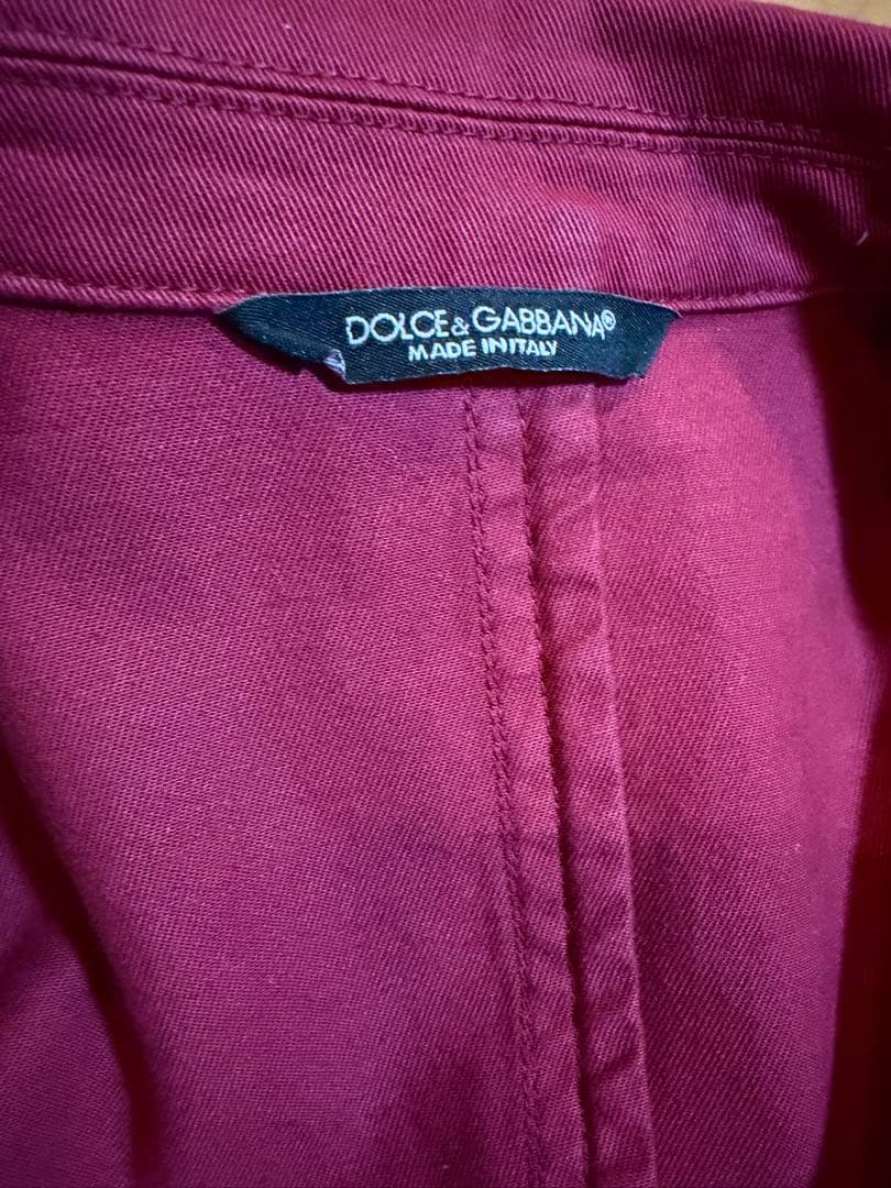 DOLCE & GABBANA レッド テーラードジャケット