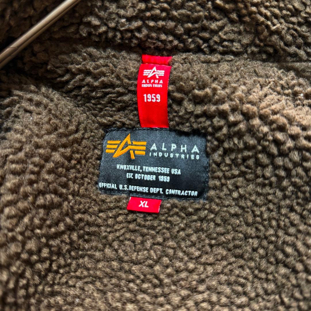【超希少XLサイズ】アルファインダストリーズ　N-1　デッキジャケット　ボア　茶
