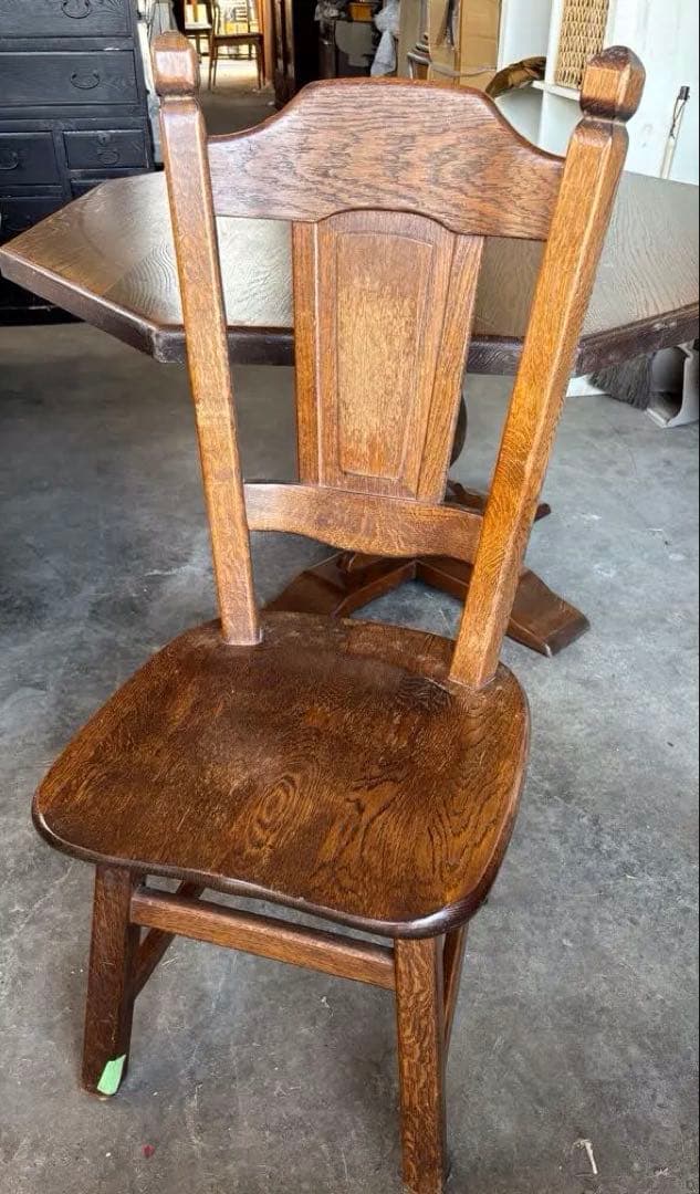 オランダ製　オーク無垢　ダイニングチェア　1脚　アンティーク