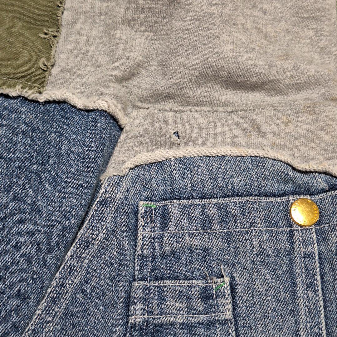 karaku　異素材　再構築　ミリタリーデザイン　ダメージ　リメイク　ジャケット