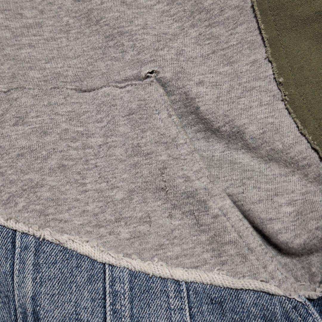 karaku　異素材　再構築　ミリタリーデザイン　ダメージ　リメイク　ジャケット