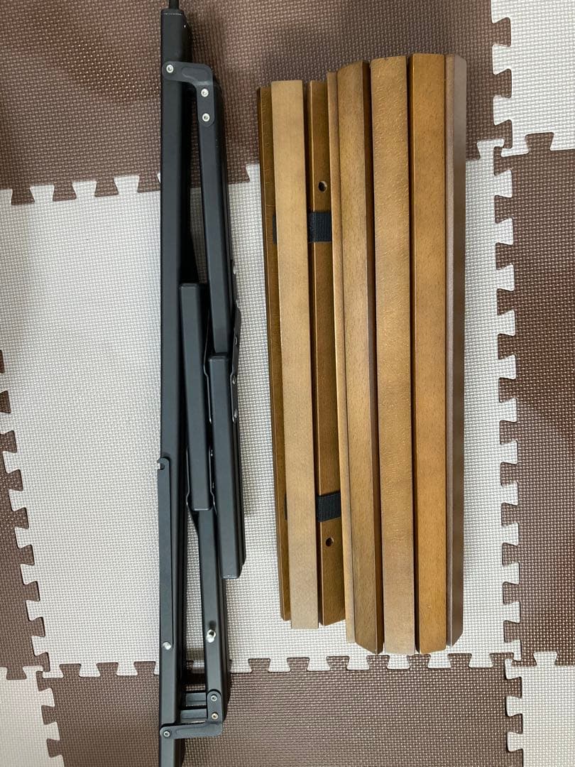 クイックキャンプ　ウッドロールローテーブル　90✕60