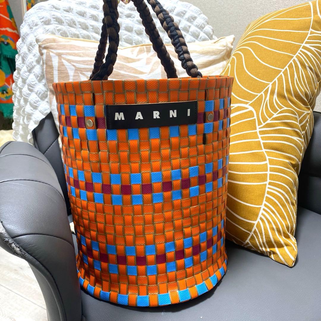 MARNI ジャージーハンドル　カゴバッグ