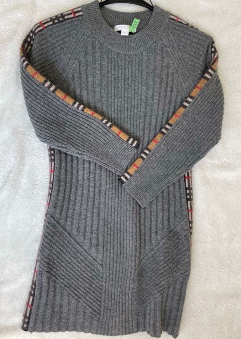 バーバリー⭐︎ニット⭐︎ワンピース⭐︎10Y⭐︎中古