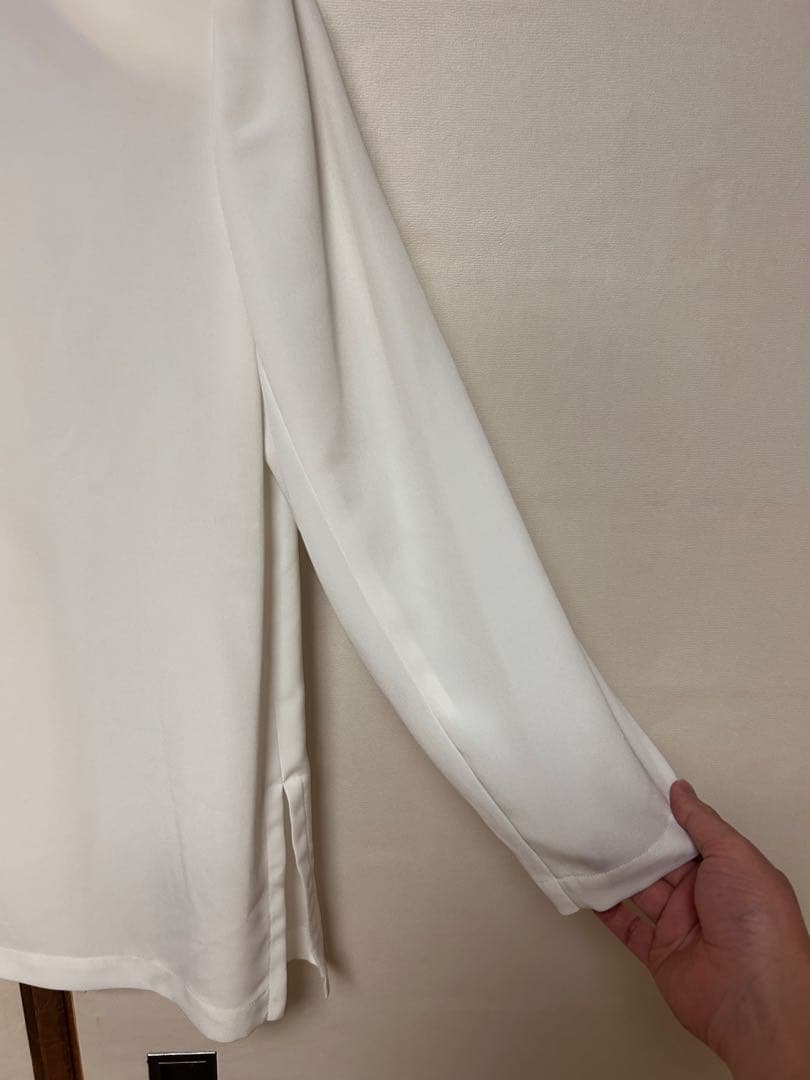 ピエール・バルマン　ダブルプレスト　テーラードジャケット　ホワイト　肩パッド入り