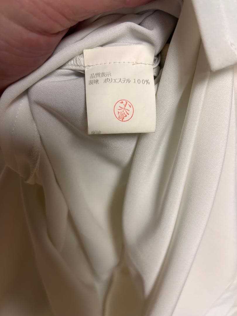 ピエール・バルマン　ダブルプレスト　テーラードジャケット　ホワイト　肩パッド入り