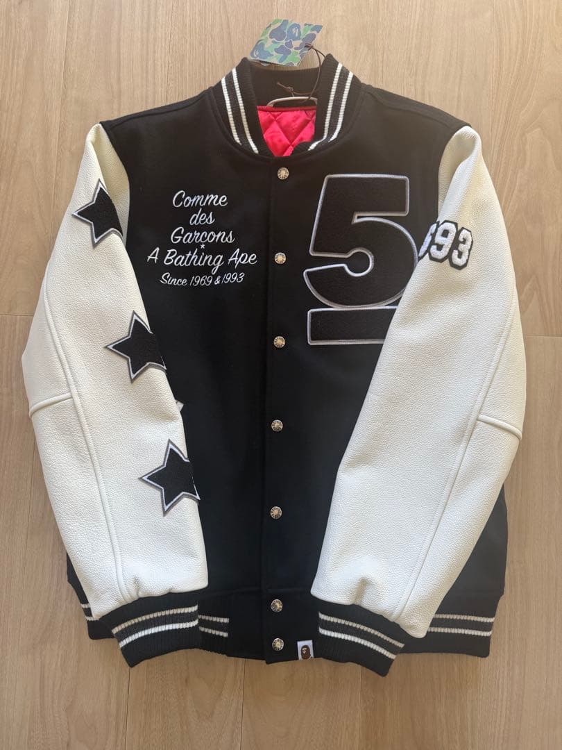 新品 A BATHING APE × CDG 大阪5周年限定 スタジャン