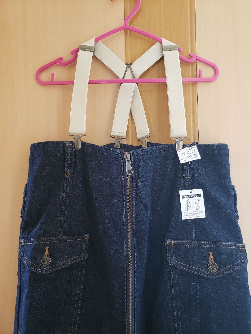 atelier サムシング ワイドサスペンダーサロペットM新品