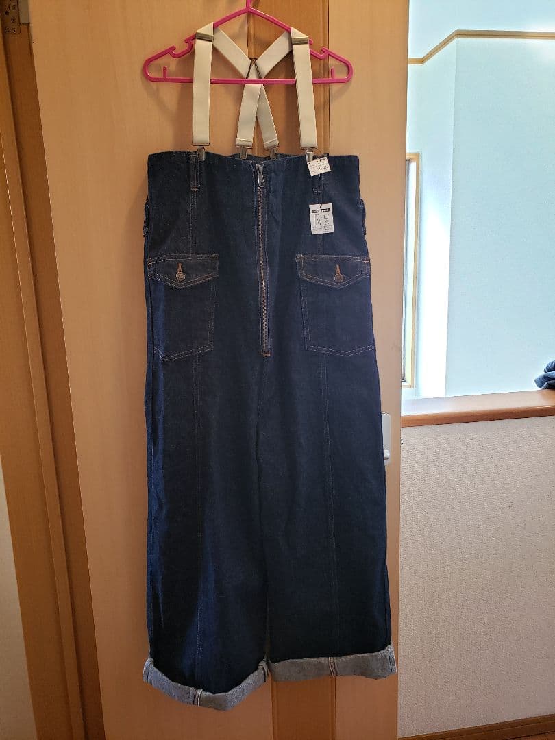 atelier サムシング ワイドサスペンダーサロペットM新品