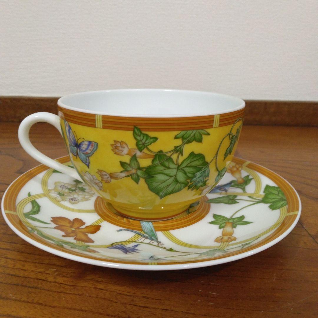 【る535】エルメス　シエスタ　食器セット プレート　カップ＆ソーサー